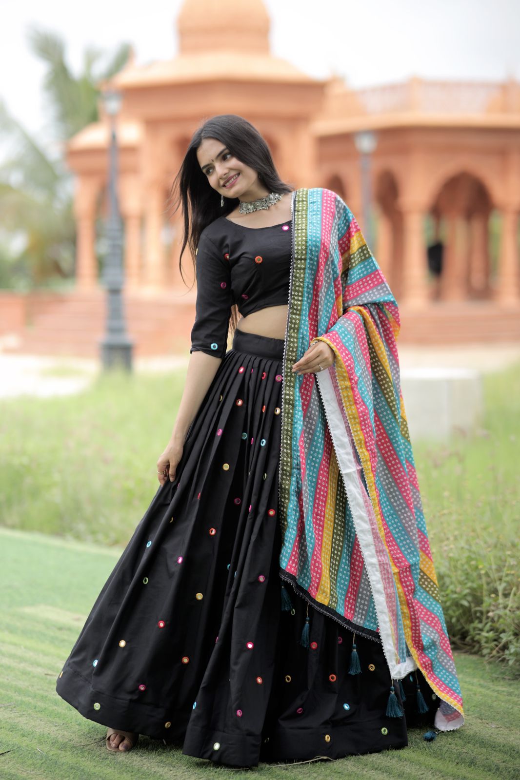 Lehenga Choli Ethnic Wear Embroidered Lehenga, Choli and Dupatta Set